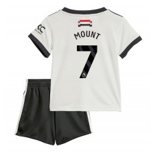 Manchester United Mason Mount #7 Tredjeställ Barn 2024-25 Korta ärmar (+ Korta byxor)